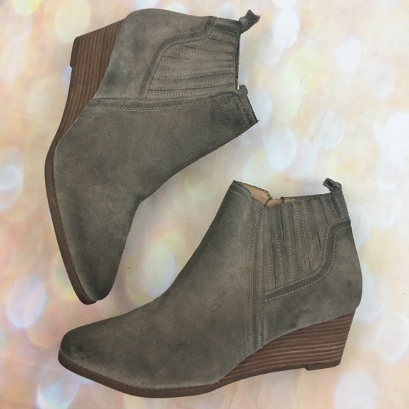 franco sarto wedge ankle boots